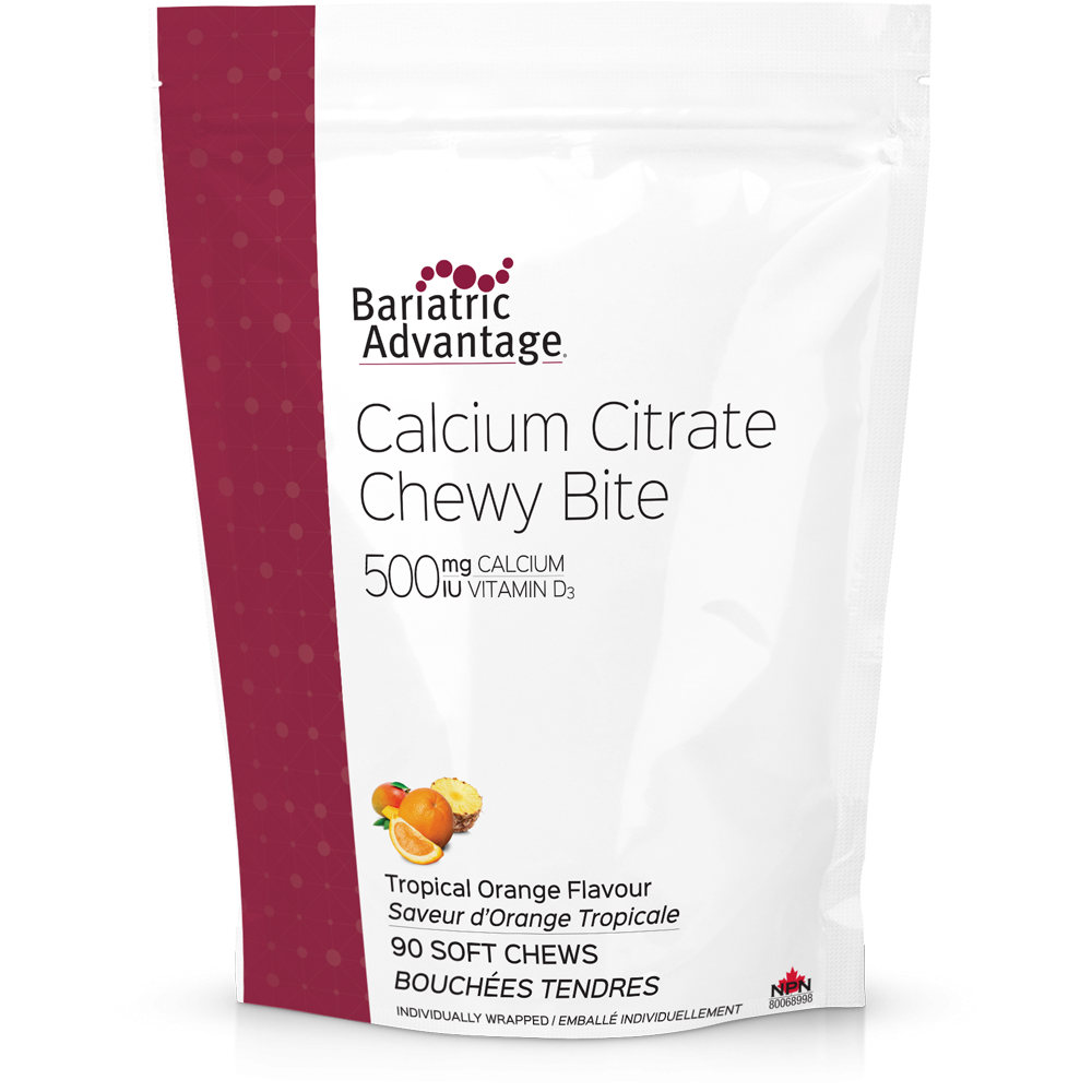 Calcium Citrate Chewy Bites 500mg (1 ½-month supply)